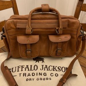 Buffalo Jackson Trading Co. - Roosevelt Buffalo Leather Pilot Bag